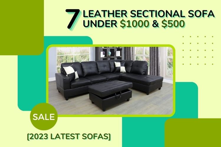 brant 7 pc leather sectional sofa